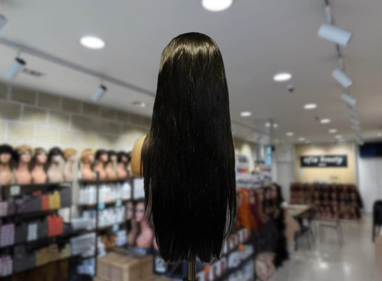 Natural 13x4 Frontal Lace Straight Wig 26 Inches