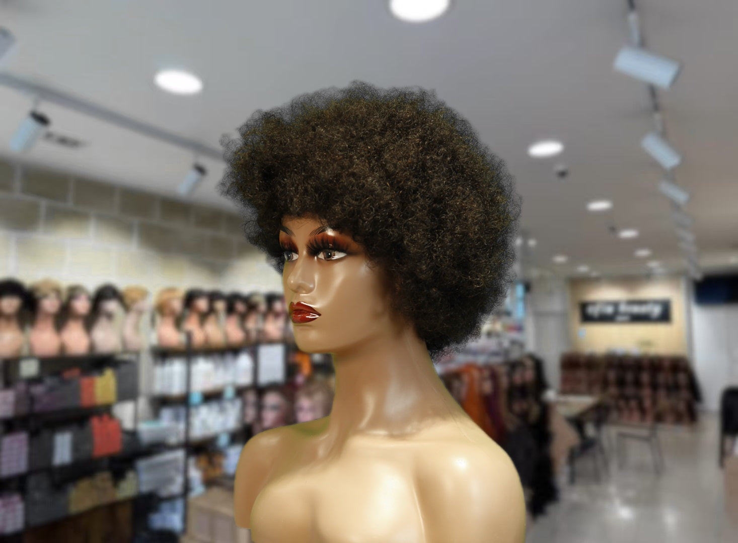 Natural Bob No-Lace Wig 8 Inches