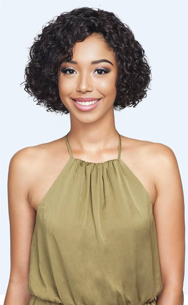 Natural Frontal T-Wig Jerry Curly 8 Inches