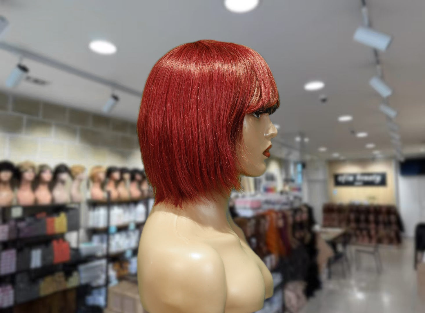 Natural Bob No-Lace Wig 8 Inches