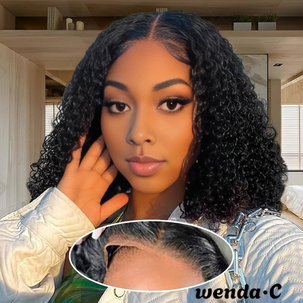 Natural Frontal 5x5 Glueless Wig Bob 12 Inches