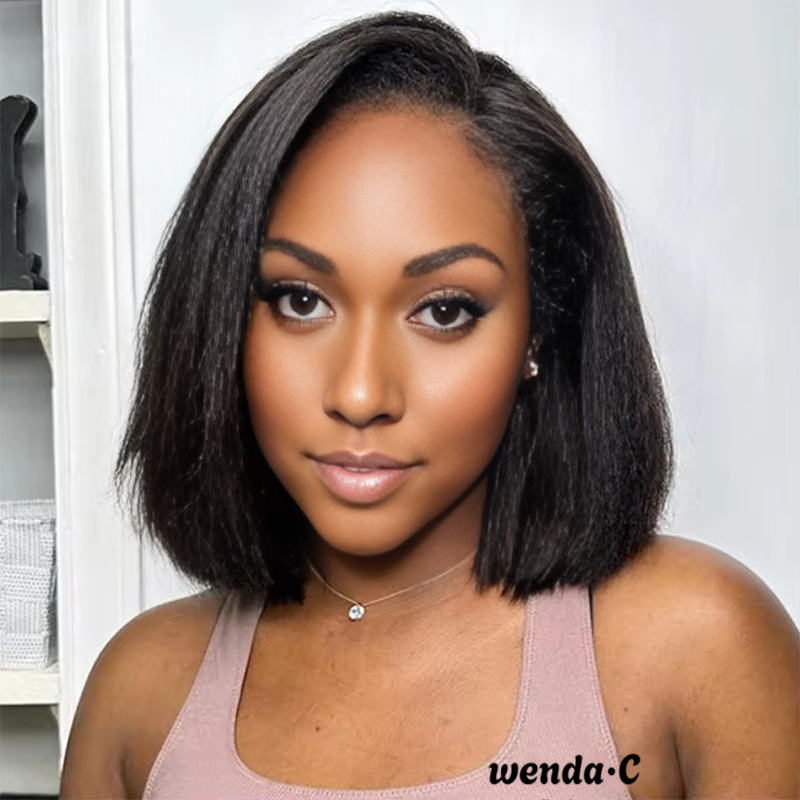 Natural 13x4 Frontal Lace BOB Wig 12 Inches