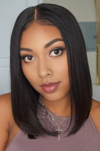 Natural 13x4 Frontal Lace BOB Wig 14 Inches