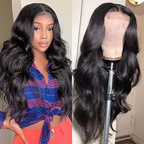 ChristyV High Quality Body Wave brazilian hair 5*5 hd Lace Frontal Wig For Women