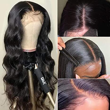 ChristyV High Quality Body Wave brazilian hair 5*5 hd Lace Frontal Wig For Women