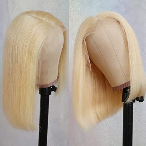 ChristyV High Quality Straight 613 blond Bob wig 13x4 Lace Front Wigs Silky Straight Brazilian Human Hair