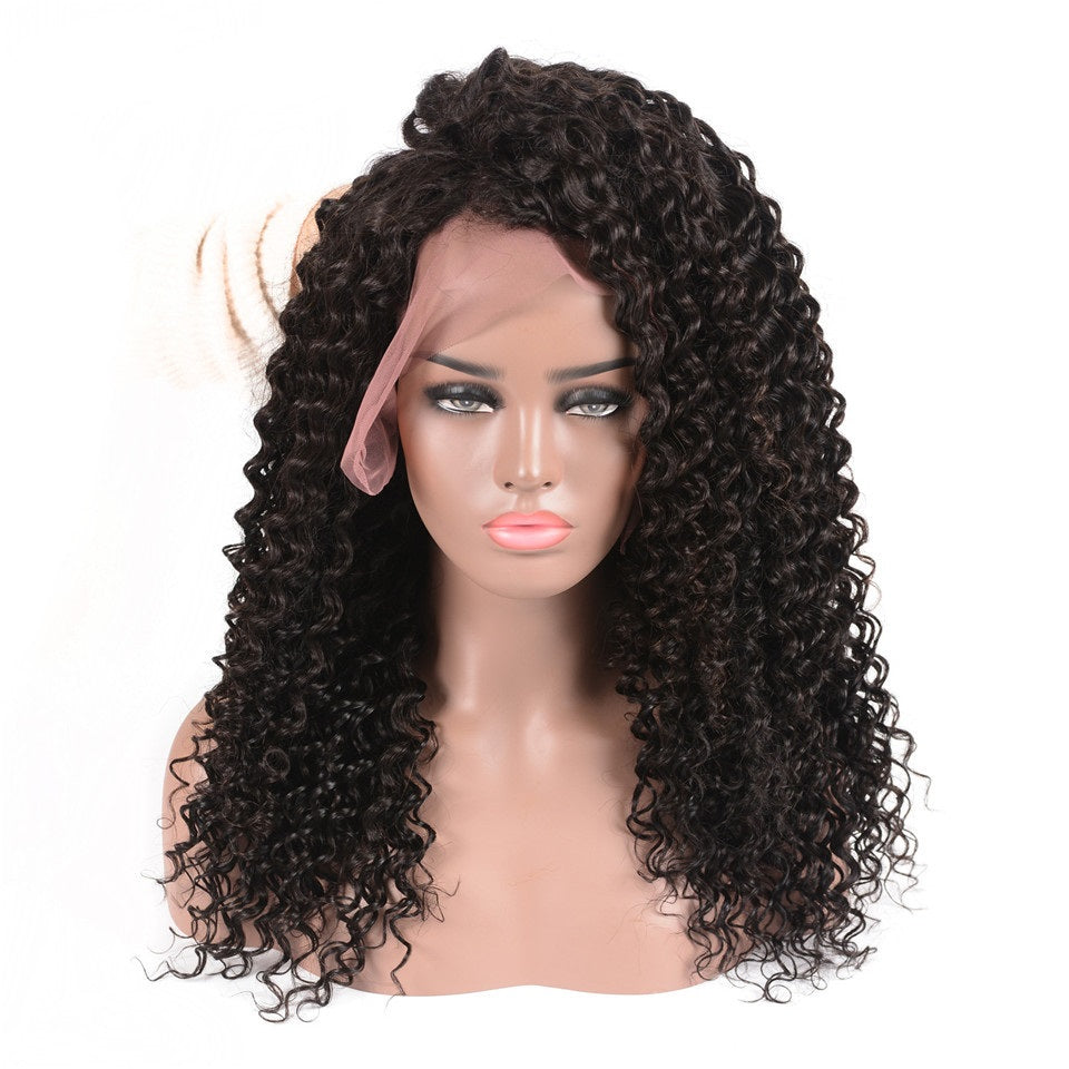 ChristyV High Quality Deep Wave brazilian hair 13*4 Lace Frontal Wig For Women