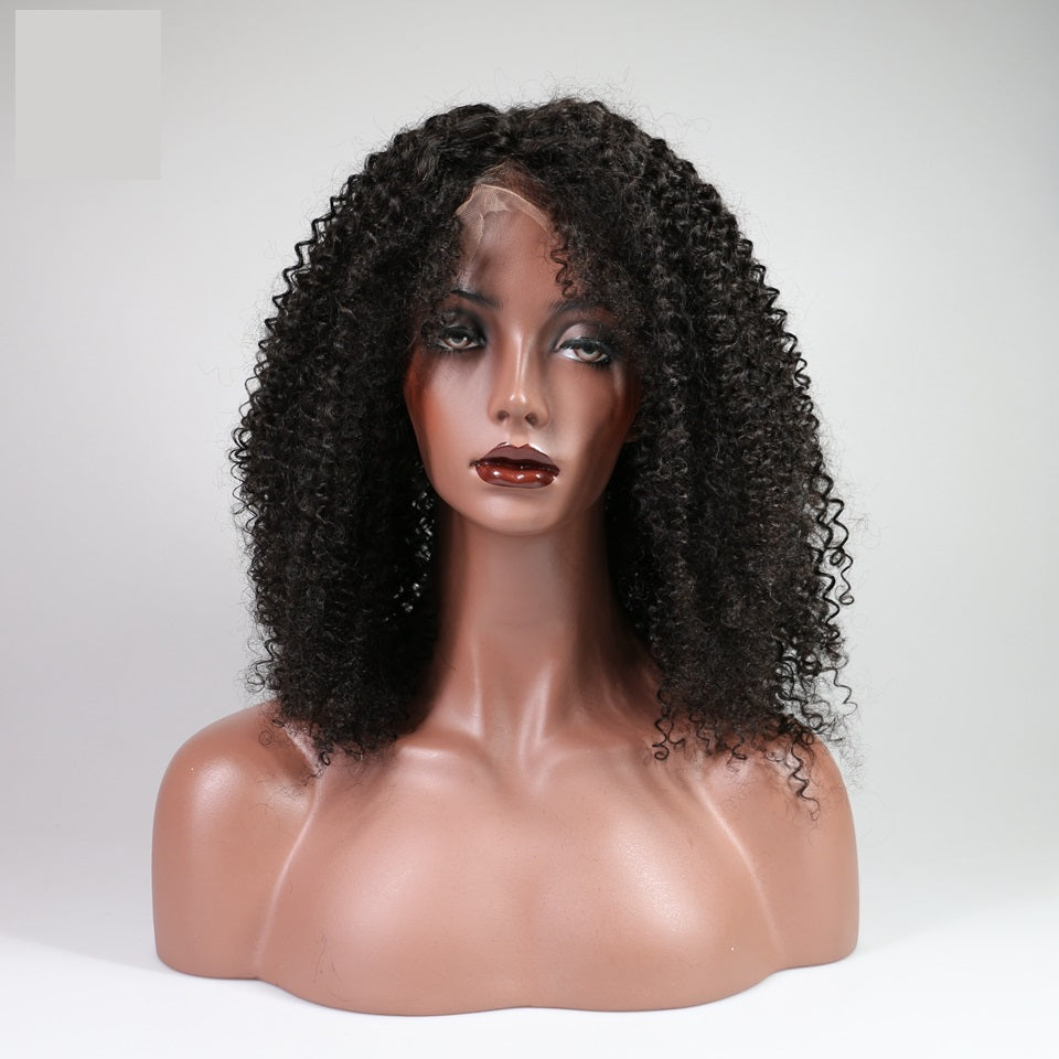 ChristyV High Quality Kinky Curly brazilian hair 13*4 Lace Frontal Wig For Women