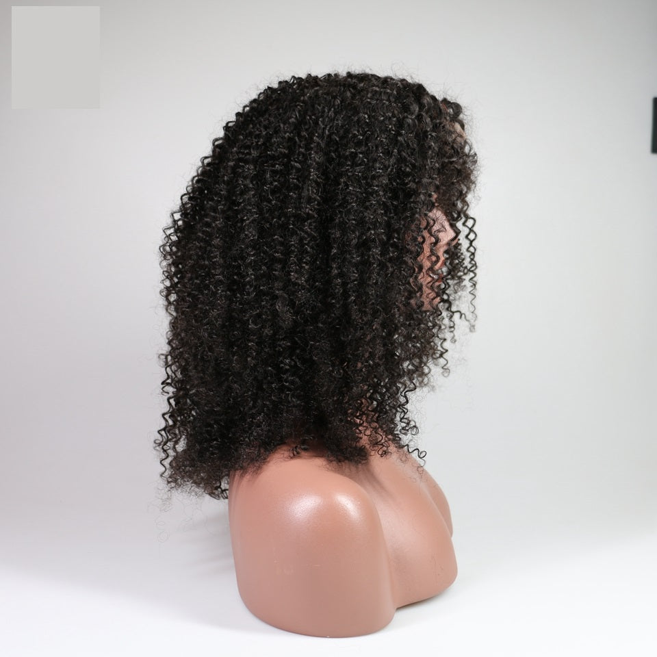 ChristyV High Quality Kinky Curly brazilian hair 13*4 Lace Frontal Wig For Women