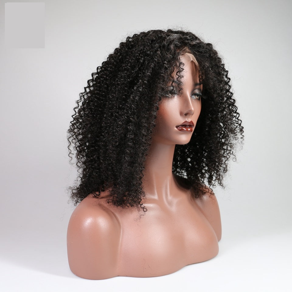 ChristyV High Quality Kinky Curly brazilian hair 13*4 Lace Frontal Wig For Women