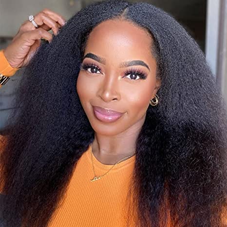 ChristyV High Quality Yaki brazilian hair 13*4 Lace Frontal Wig For Women