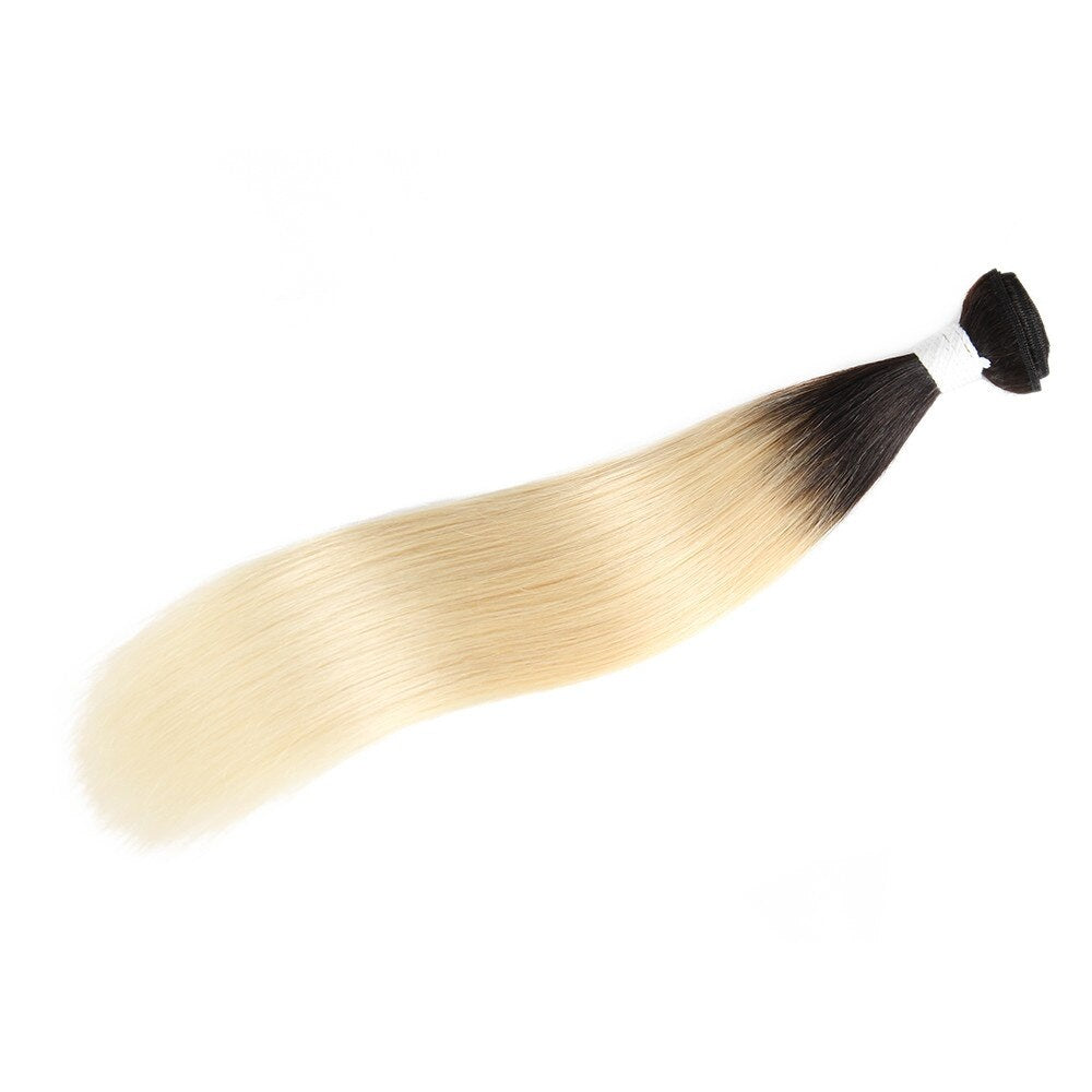 ChristyV High Quality christyv Peruvians Hair Human Virgin Straight 1b613 blond Peruvians Hair 1 Bundles